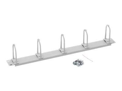 TRITON Kabelführungsplatte für Schaltschrank - Schwarz - 1U - 48.3 cm (19") - wi