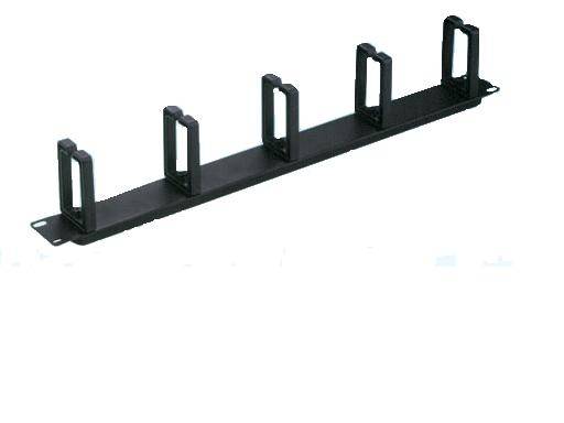 TRITON Kabelführungsplatte für Schaltschrank - Schwarz - 1U - 48.3 cm (19") - wi