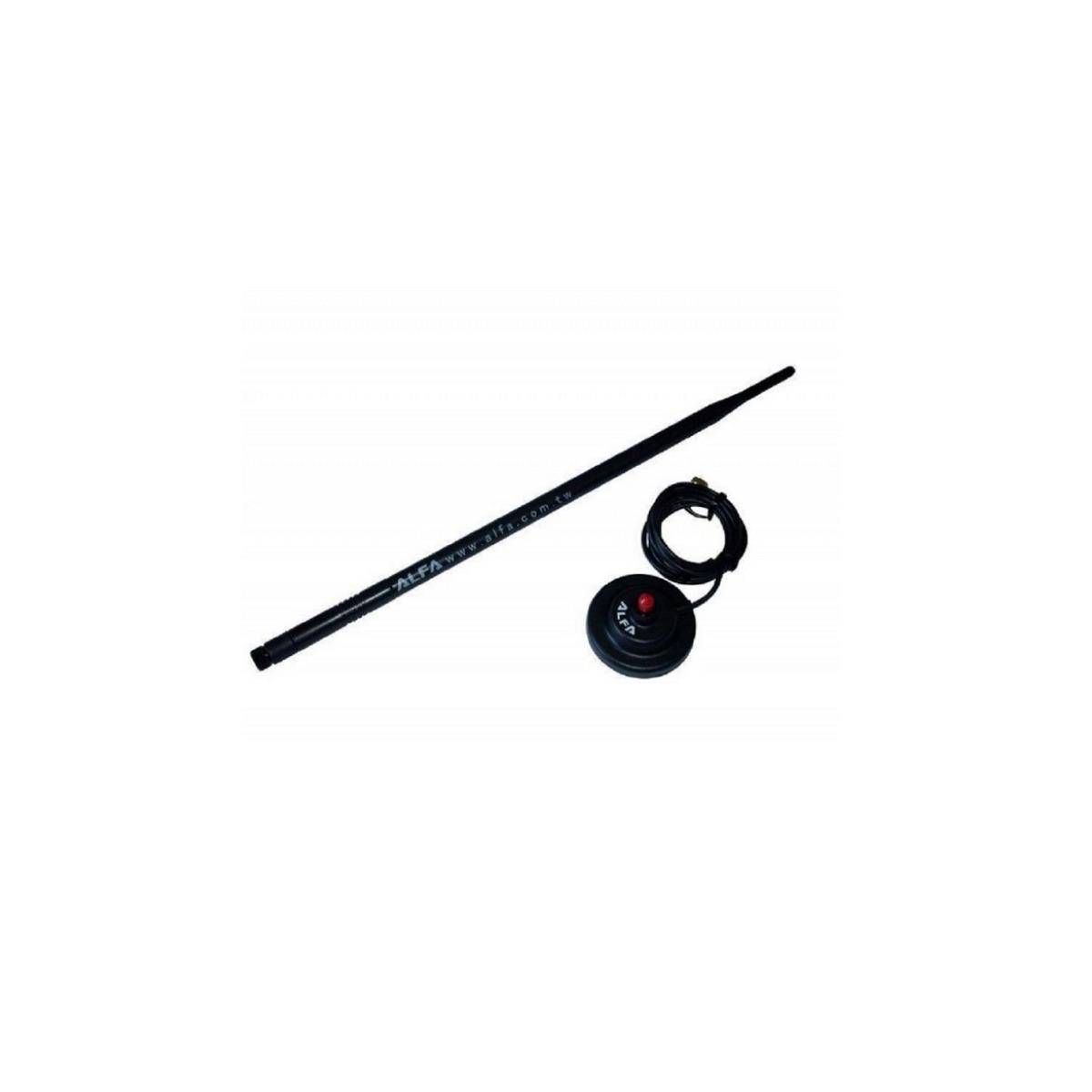 ARS-N19M PLASTIC BAG - 2,4 GHz 9 dBi Dipolantenne + Magnetfuß + Plastikbeutel