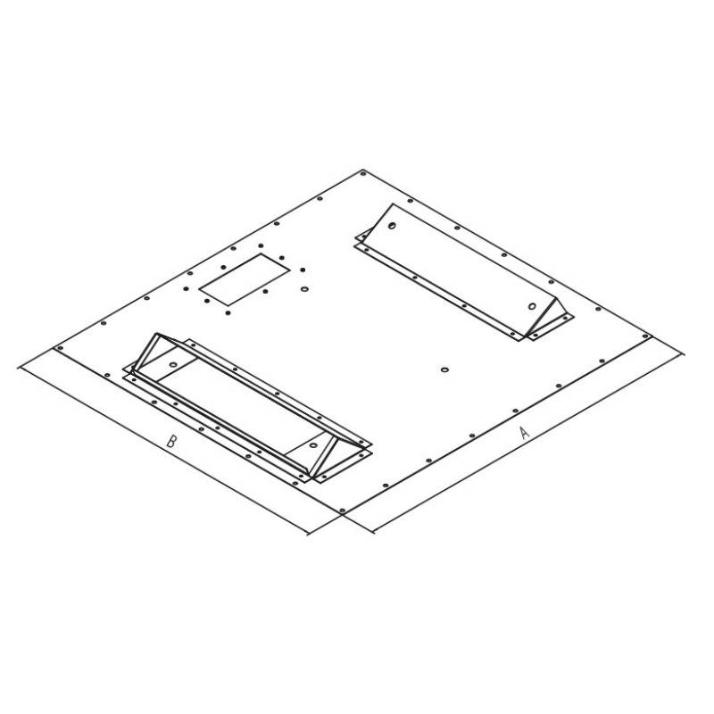 RAC-RV-X88-Y6 - Zusatzblende für Klimaeinheit Typ X1, X2, längs