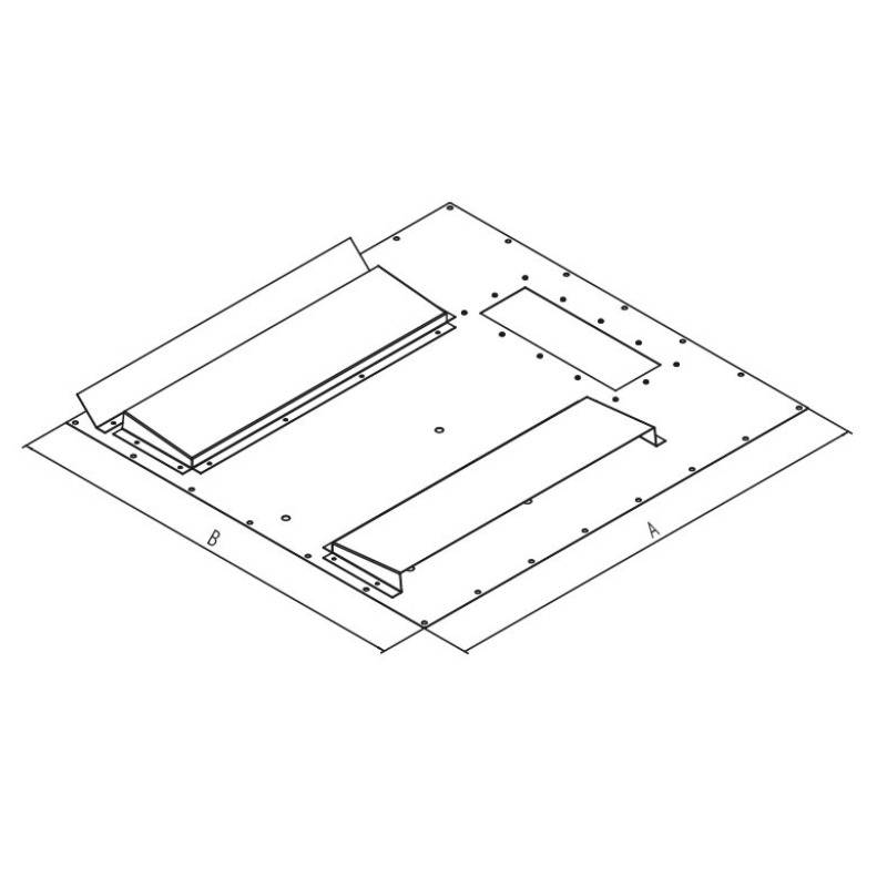 RAC-RV-X88-Z8 - Zusatzblende für Klimaeinheit Typ X3, X4, quer