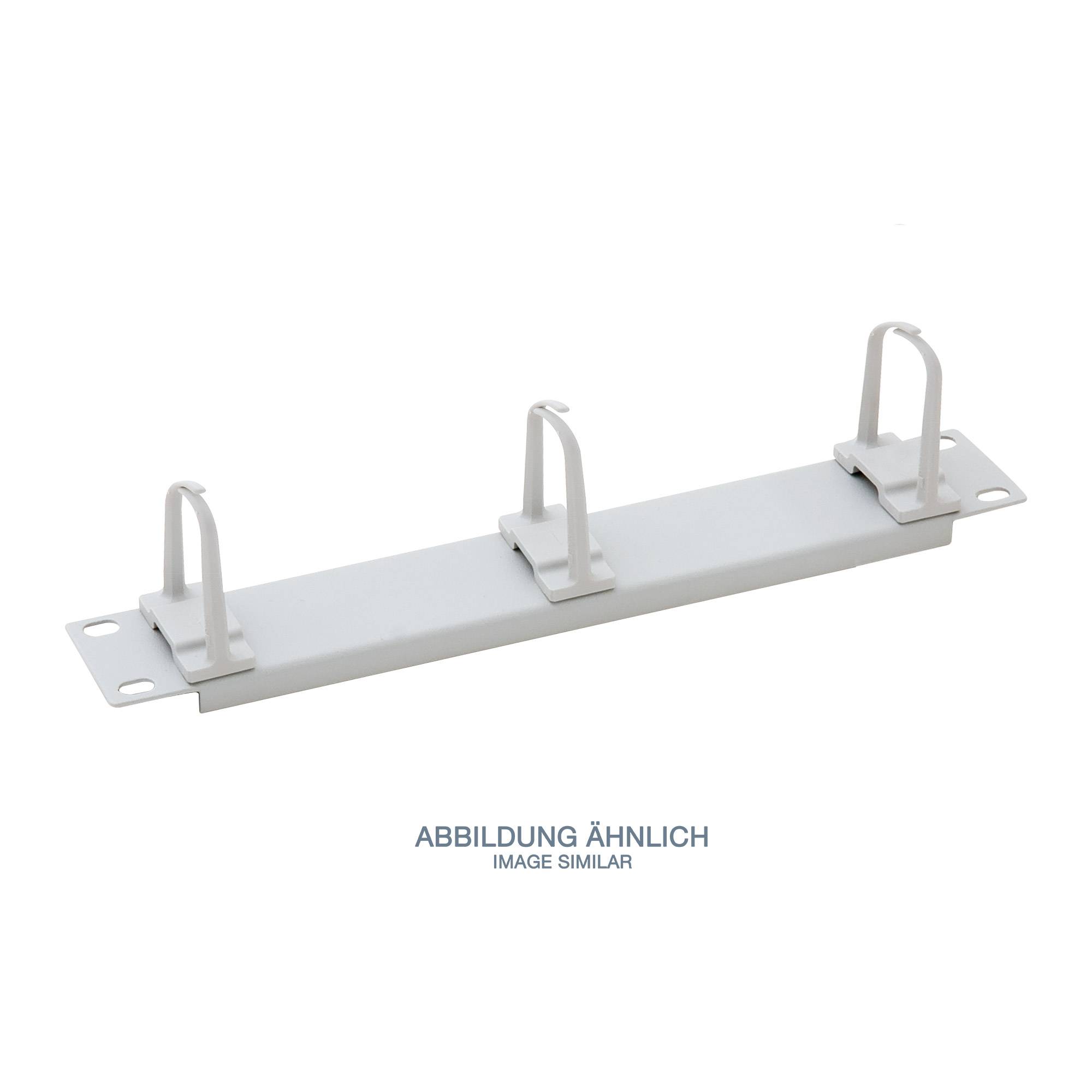 TRITON Kabelmanagement - RAL 7035 - 1U - 25.4 cm (10") - Kabelmanagementpanel
