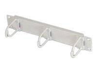 TRITON Kabelmanagement - RAL 7035 - 1U - 25.4 cm (10") - Kabelmanagementpanel