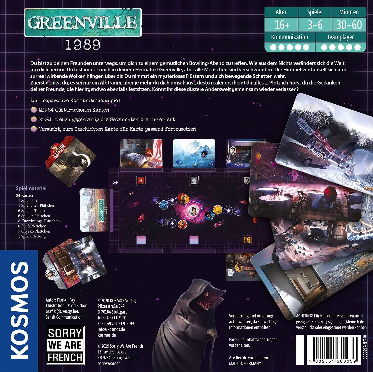Kosmos 680039 - Gesellschaftsspiel - Greenville 1989 kooperatives Kommunikationsspiel