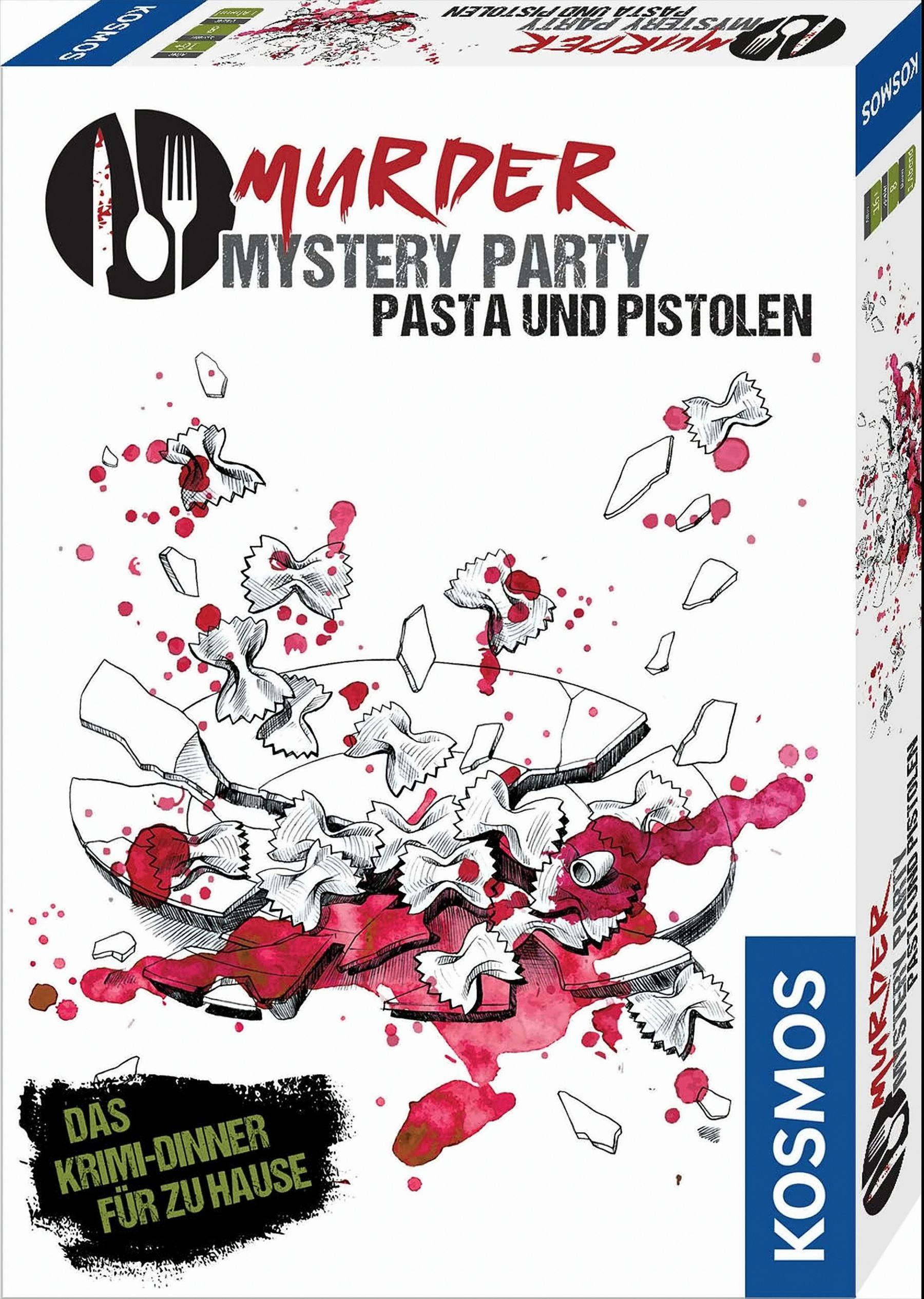 Murder Mystery Party Pasta und Pistolen Neu & OVP