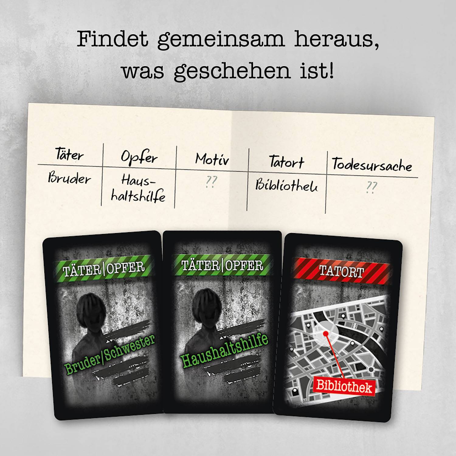 Kosmos 695224 Crime Stories, Kartenspiel