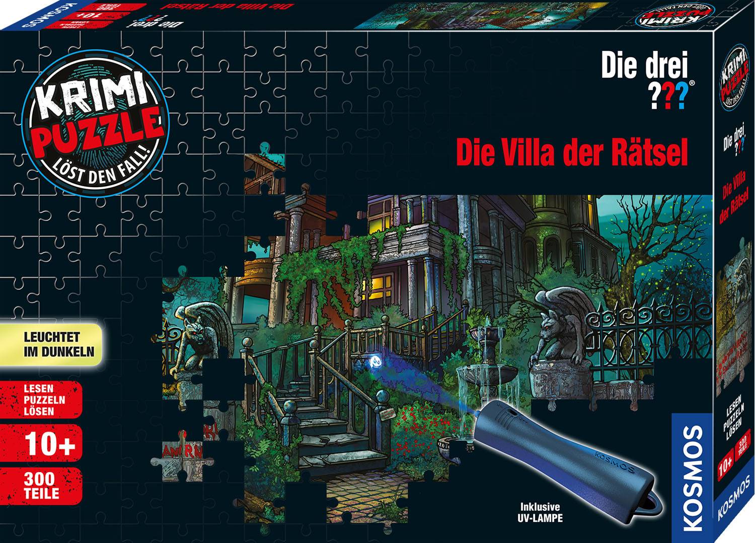 Kosmos 697976 Die drei ??? Die Villa der Rätsel 300 Teile Krimi Puzzle