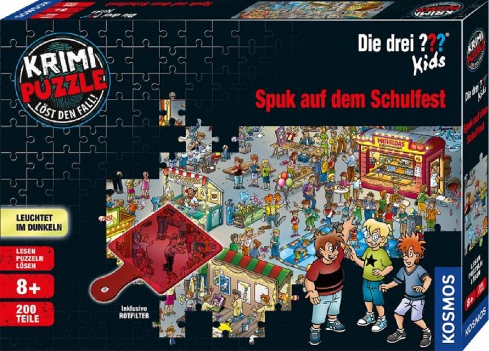 Kosmos 697983 Die drei ??? Kids Spuk auf dem Schulfest,200 Teile Krimi Puzzle