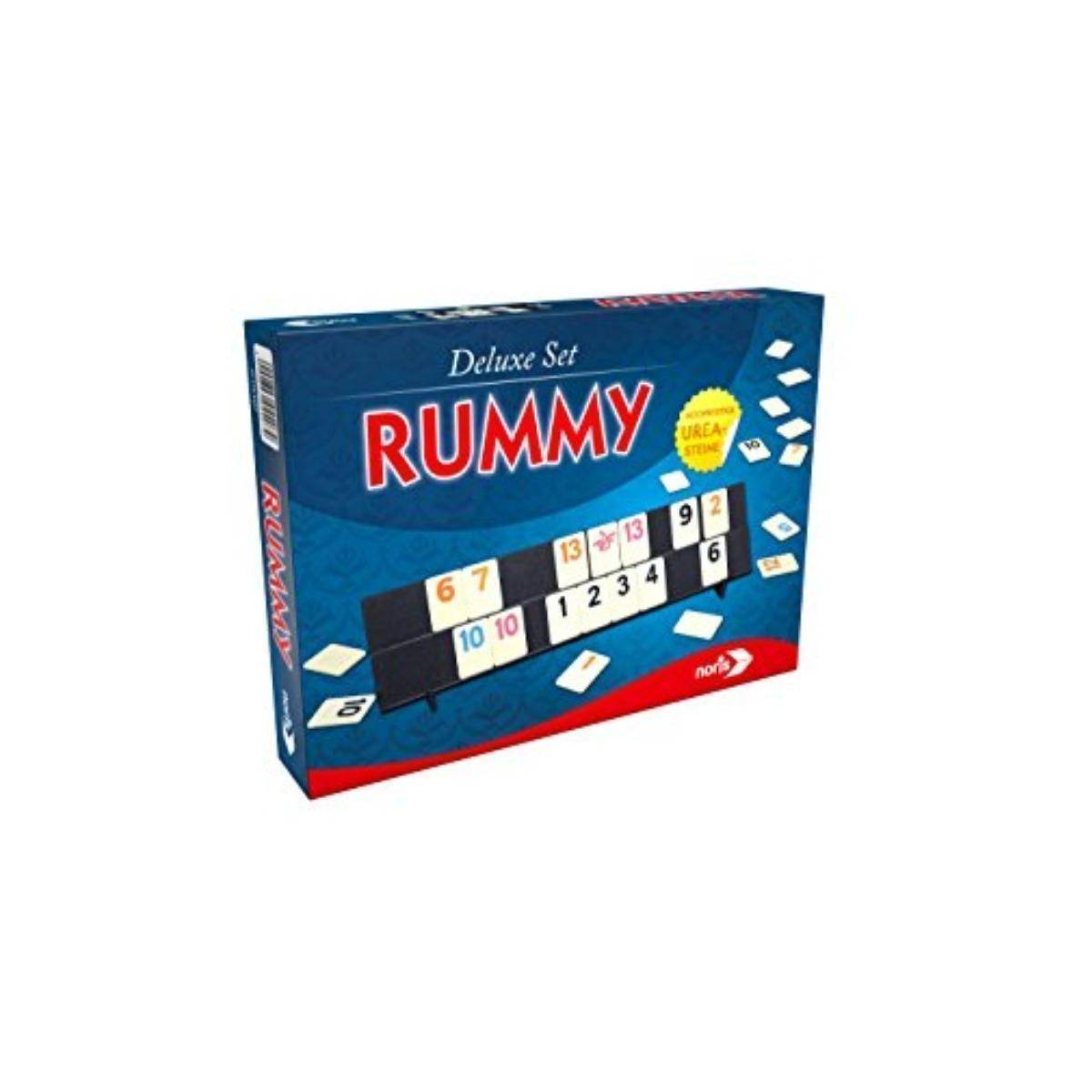 NOR01779 - Deluxe Rummy, Brettspiel, 2-4 Spieler, ab 8 Jahren (DE-Ausgabe)
