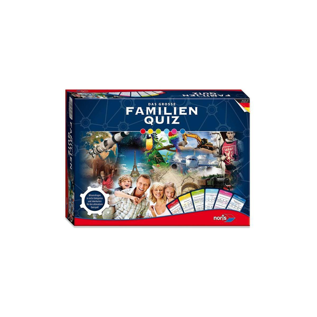 NOR08007 - Das große Familienquiz, Quizspiel, 2-6 Spieler, ab 8 Jahren (DE-Ausgabe)