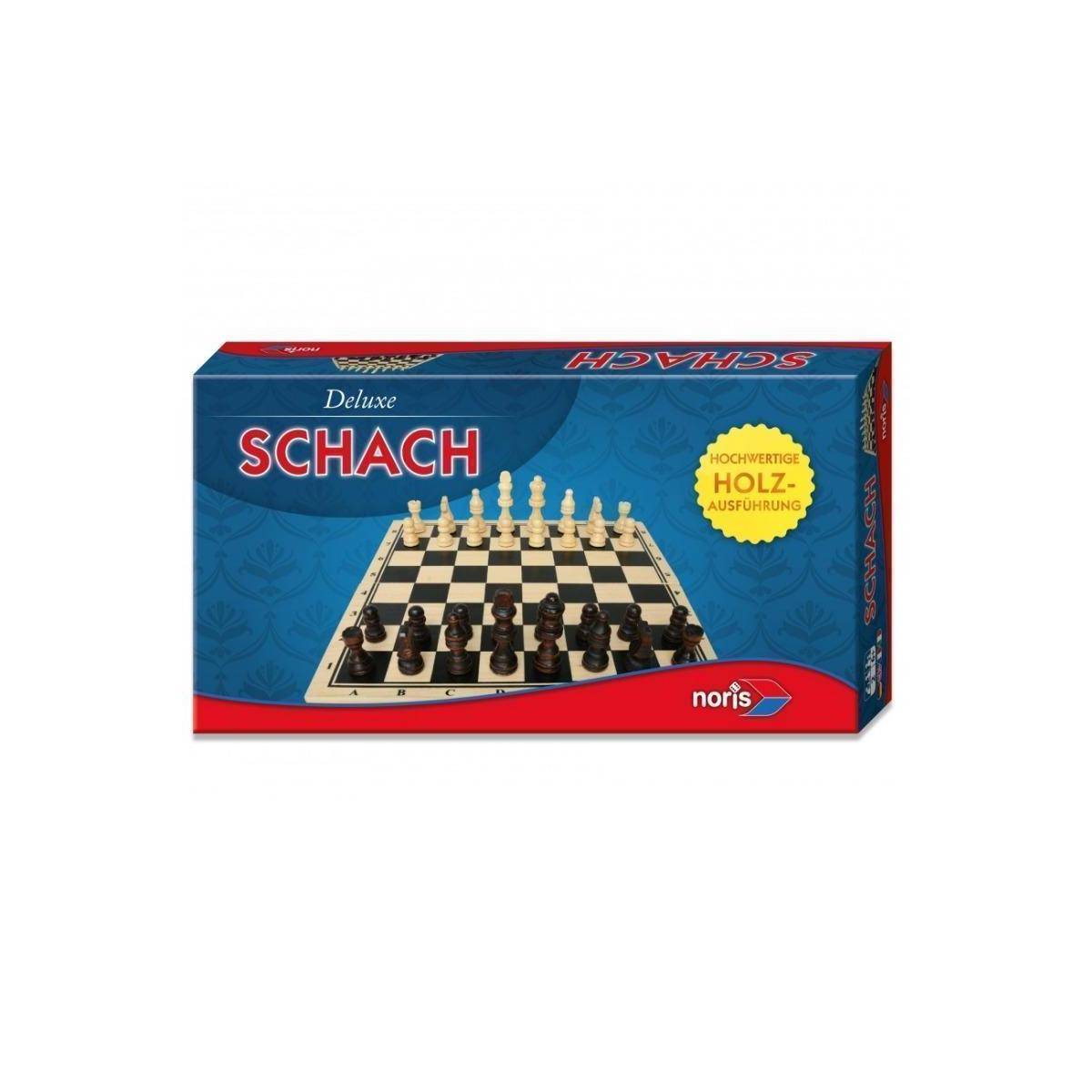 NOR08014 - Deluxe Schach (Holz), Brettspiel, für 2 Spieler, ab 6 Jahren