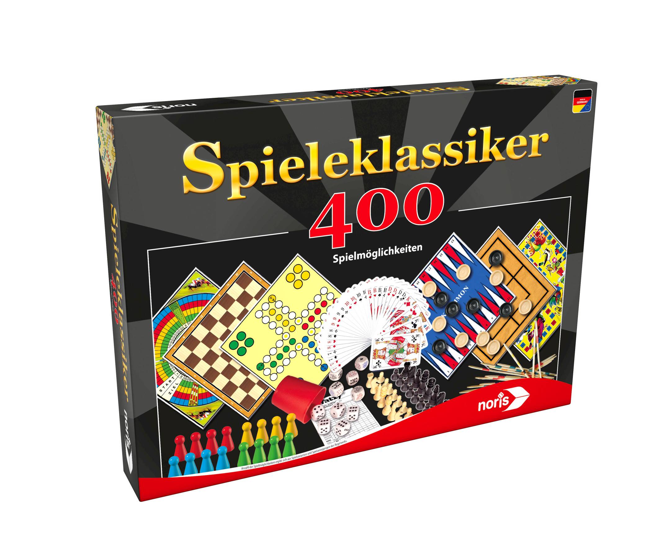 Noris Spiele Noris 606111688 Spieleklassiker 400 Spielmöglichkeiten,Spielesammlung