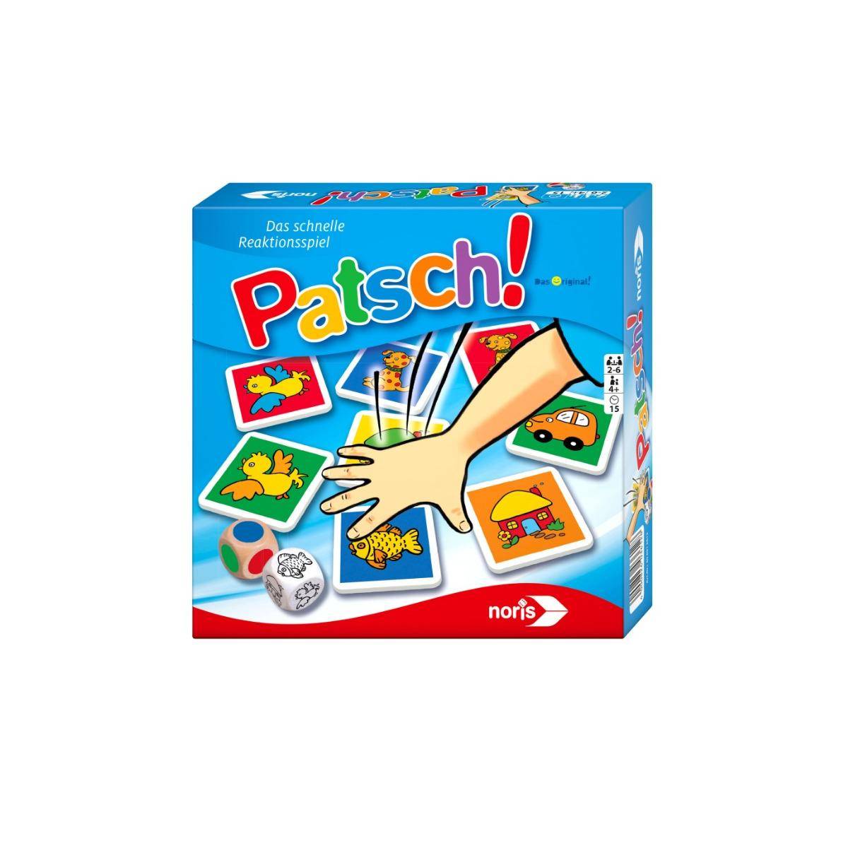 NOR13612 - Patsch!, Reaktionsspiel, 2-6 Spieler, ab 4 Jahren (DE-Ausgabe)