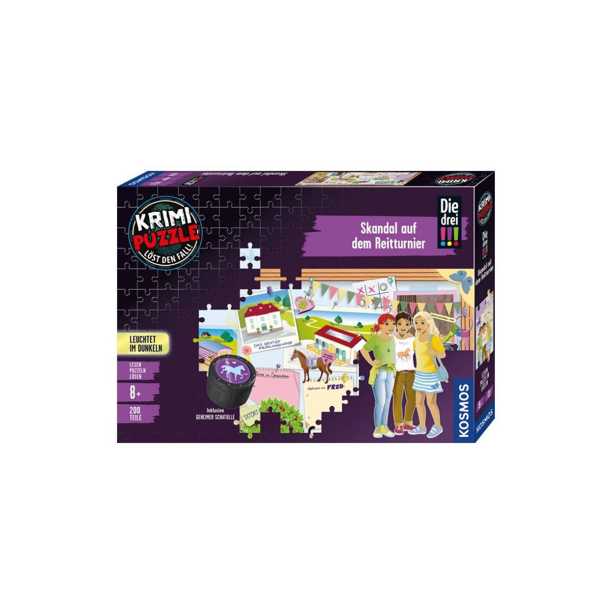 FKS6807250 - Krimipuzzle: Die drei !!! Skandal auf dem Reitturnier, 200 Teile (DE-Ausgabe)