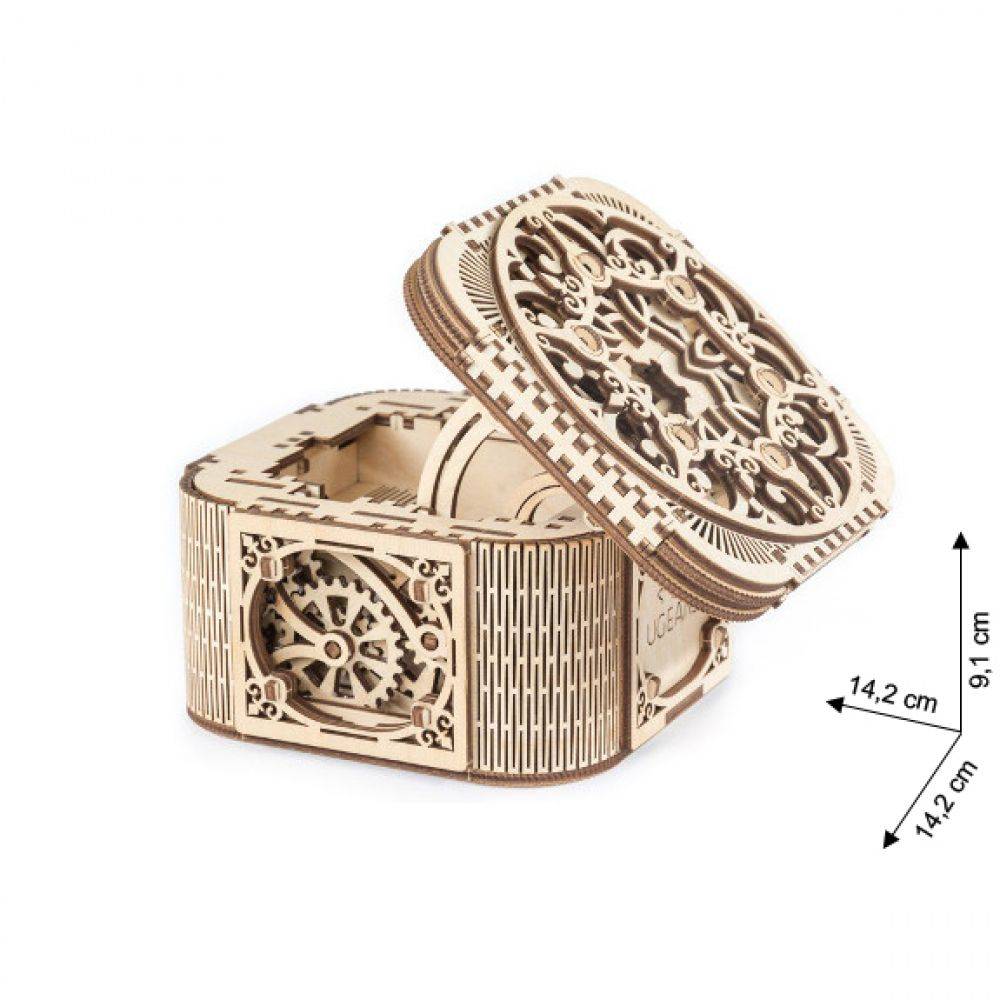 Ugears - Holz Modellbau Treasurebox Schatzkiste 190 Teile