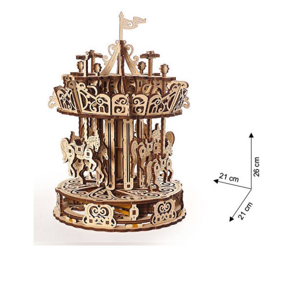 Ugears - Holz Modellbau Carousel Karussell 305 Teile