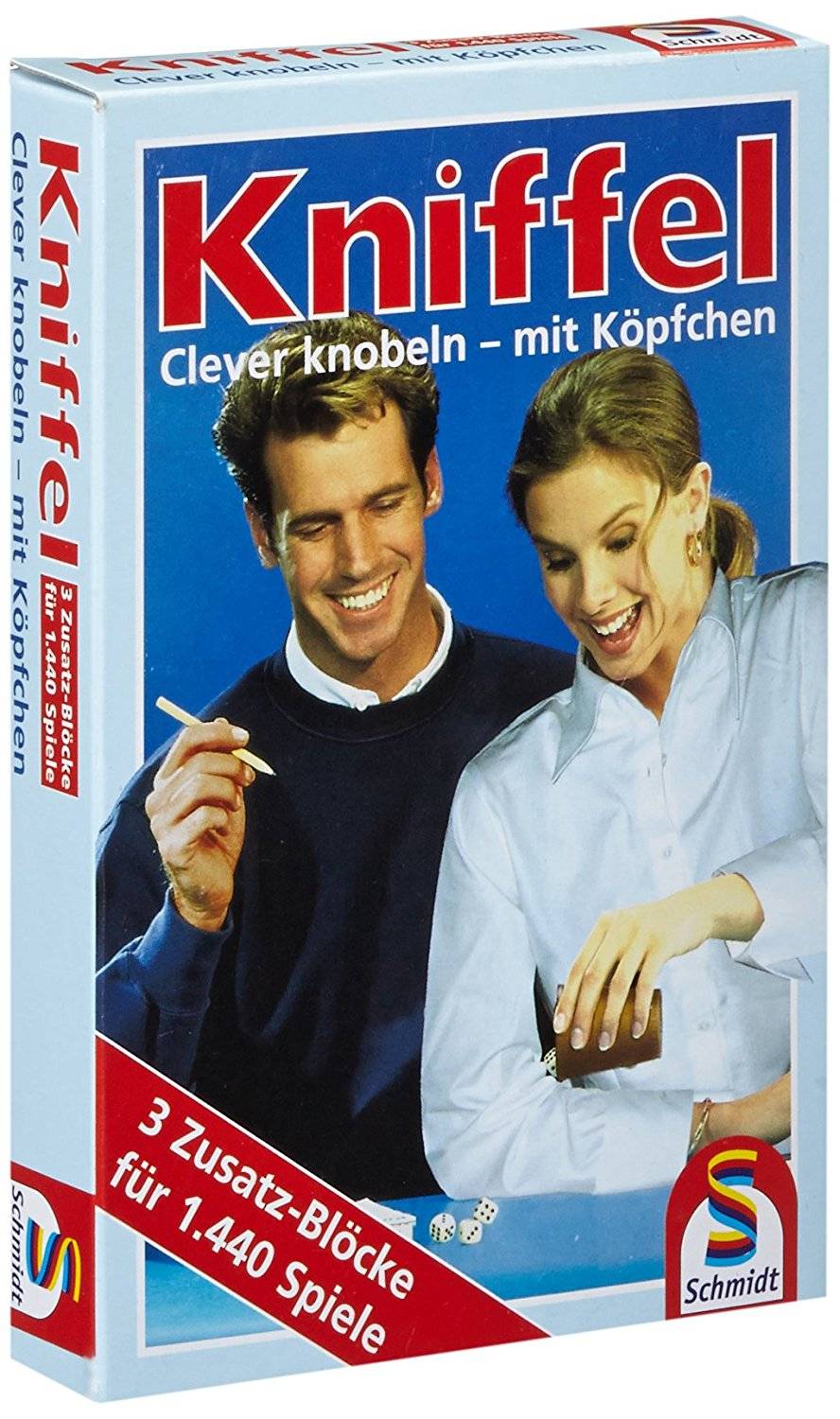 Kniffelblock | in Faltschachtel (3 Zusatz-Blöcke für 1.440 Spiele) Neu & OVP