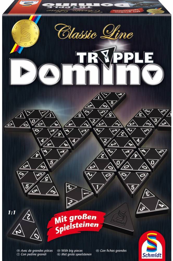 Classic Line: Tripple-Dominio mit großen Spielsteinen Neu & OVP