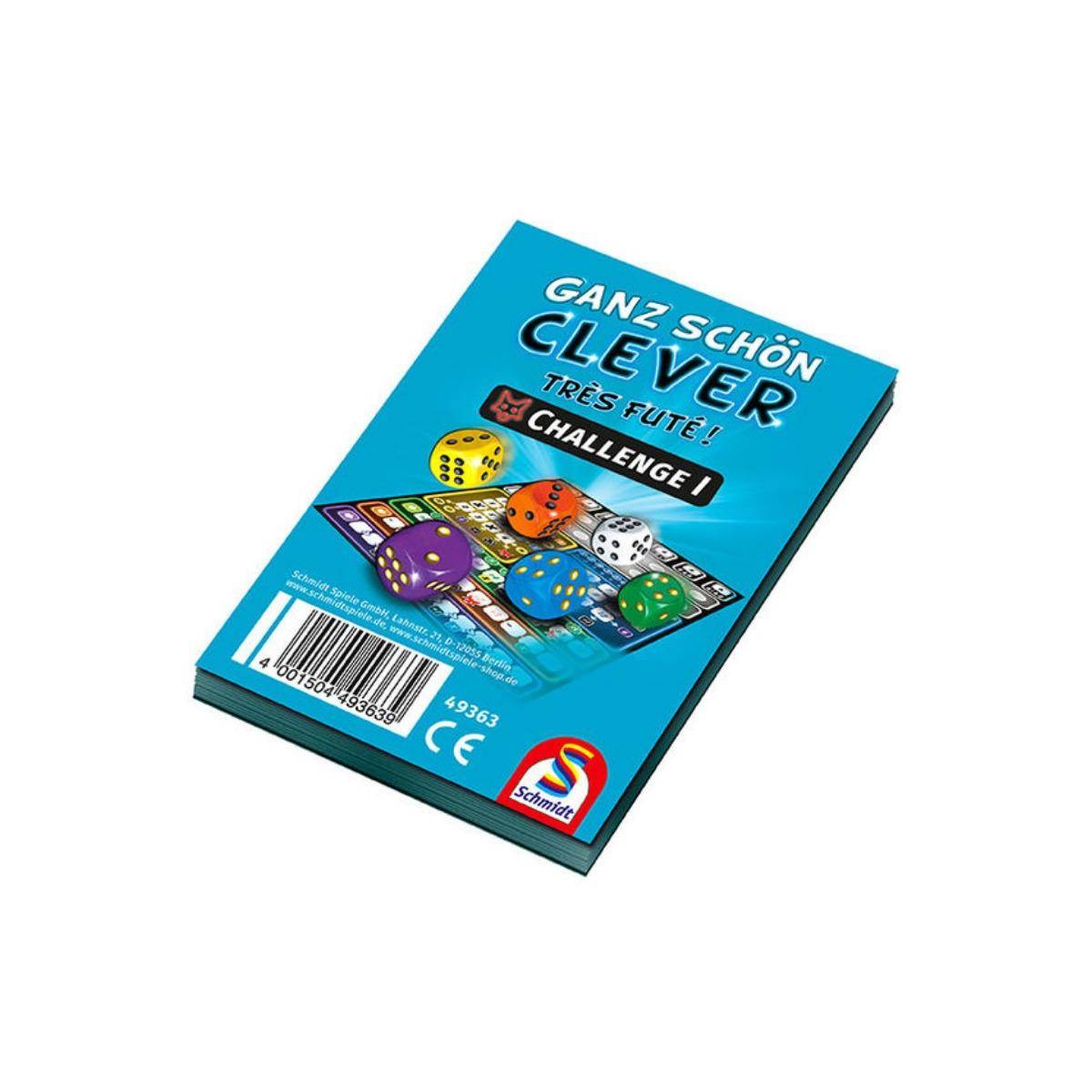 SSP49363 - Ganz schön clever - Challenge I, Würfelspiel, 1-4 Spieler, ab 8 Jahren (DE-Ausgabe)