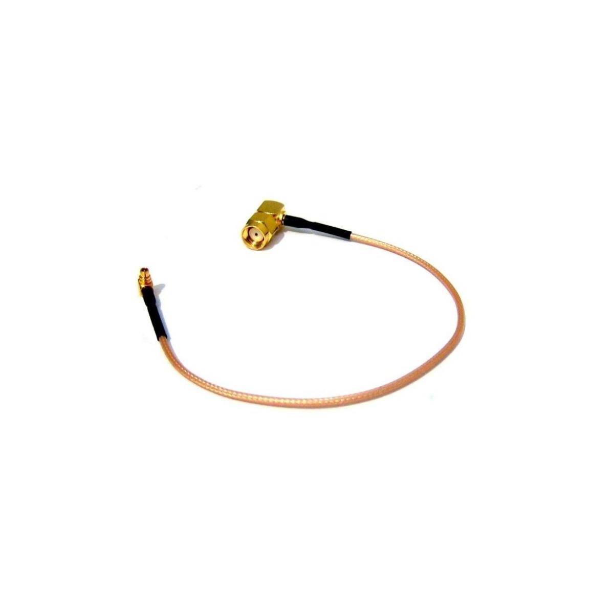 MMCX-RSM90 - Pigtail 25 cm RG316 MMCX - RSMA-Stecker 90° abgewinkelt