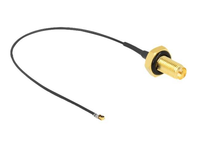 Delock - Antennenkabel - RP-SMA (W) Bulkhead bis MHF 4L LK (M)