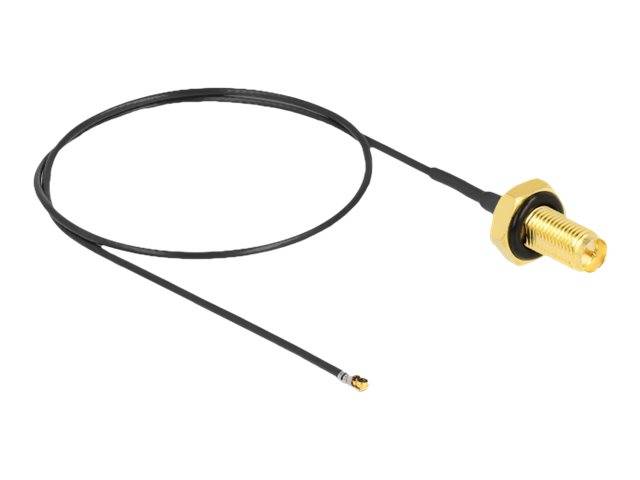 Delock - Antennenkabel - RP-SMA (W) Bulkhead bis MHF 4L LK (M)