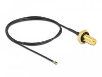 Delock - Antennenkabel - RP-SMA (W) Bulkhead bis MHF 4L LK (M)