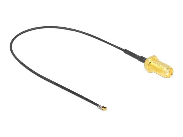 Delock - Antennenkabel - SMA (W) Bulkhead bis MHF 4L LK (M)