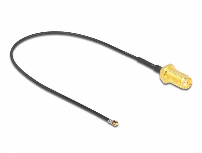 Delock - Antennenkabel - SMA (W) Bulkhead zu MHF 4L LK (M)