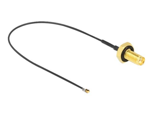 Delock - Antennenkabel - SMA (W) Bulkhead bis MHF 4L LK (M)