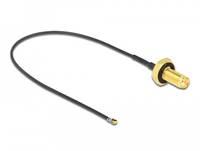 Delock - Antennenkabel - SMA (W) Bulkhead bis MHF 4L LK (M)
