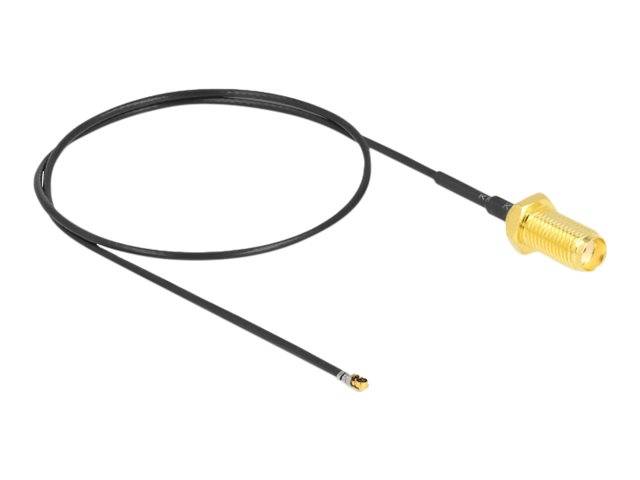 Delock - Antennenkabel - SMA (W) Bulkhead bis MHF 4L LK (M)