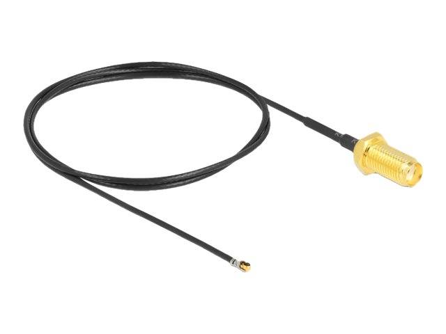 Delock - Antennenkabel - SMA (W) Bulkhead bis MHF 4L LK (M)