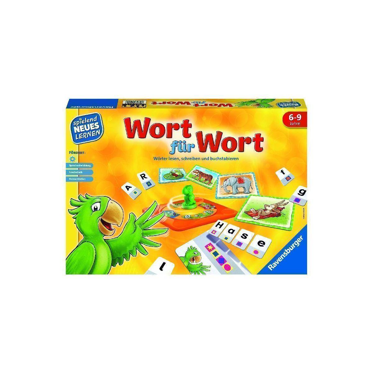 24955 - Wort für Wort, Brett-/Lernspiel, für 1-4 Spieler, ab 6 Jahren (DE-Ausgabe)