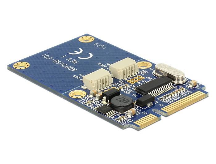 DeLock MiniPCIe I/O PCIe full size 2 x USB 2.0