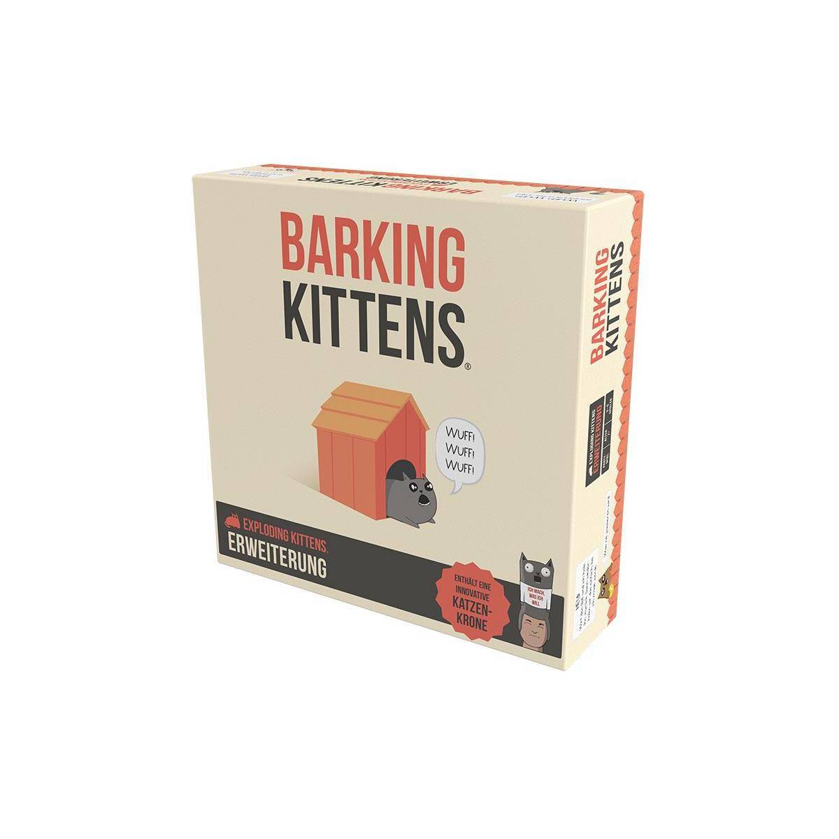 EXKD0017 - Barking Kittens - Exploding Kittens, 2-5 Spieler, ab 7 Jahren (Erweiterung, DE-Ausgabe)