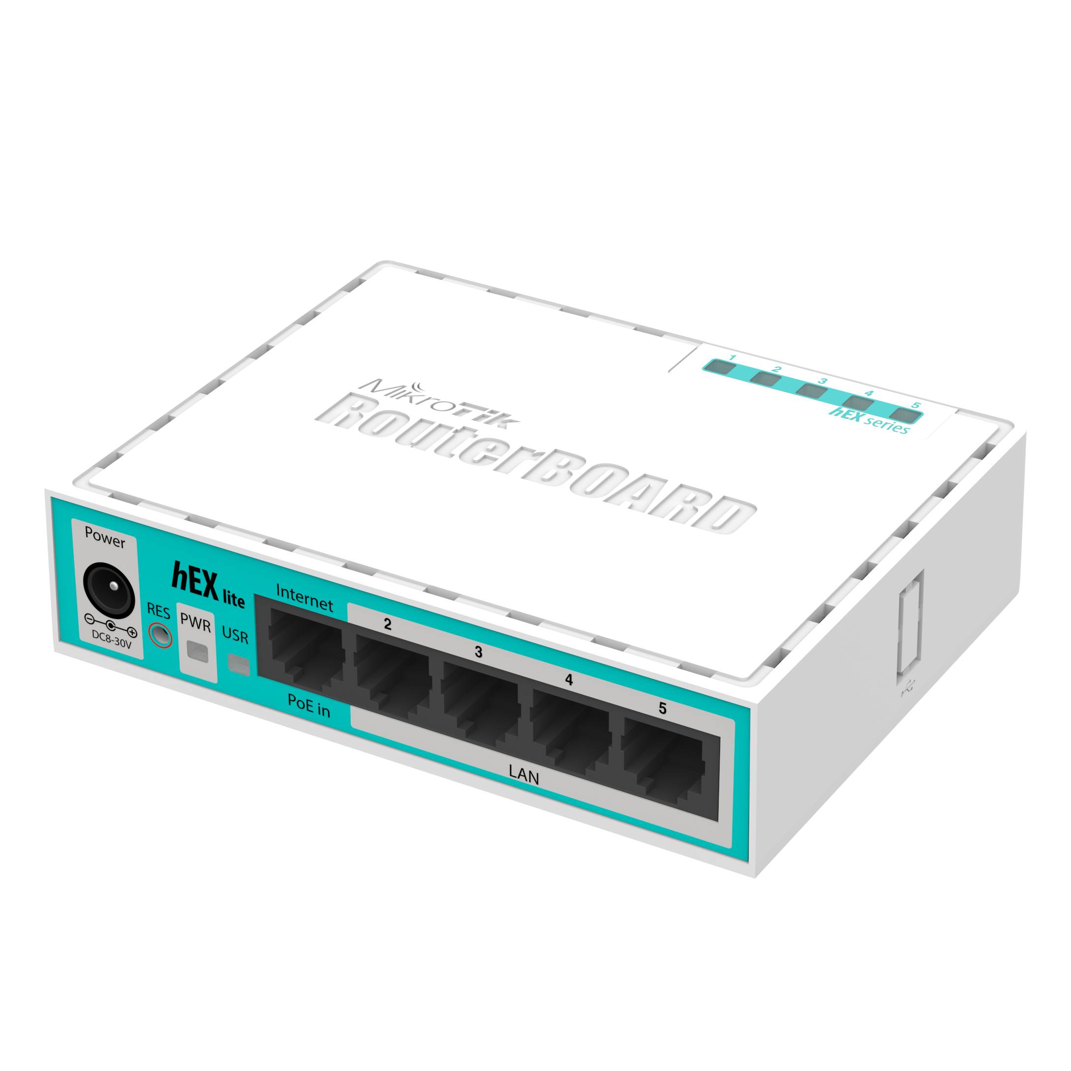 MikroTik RouterBOARD hEX lite RB750r2 - Router - 4-Port-Switch