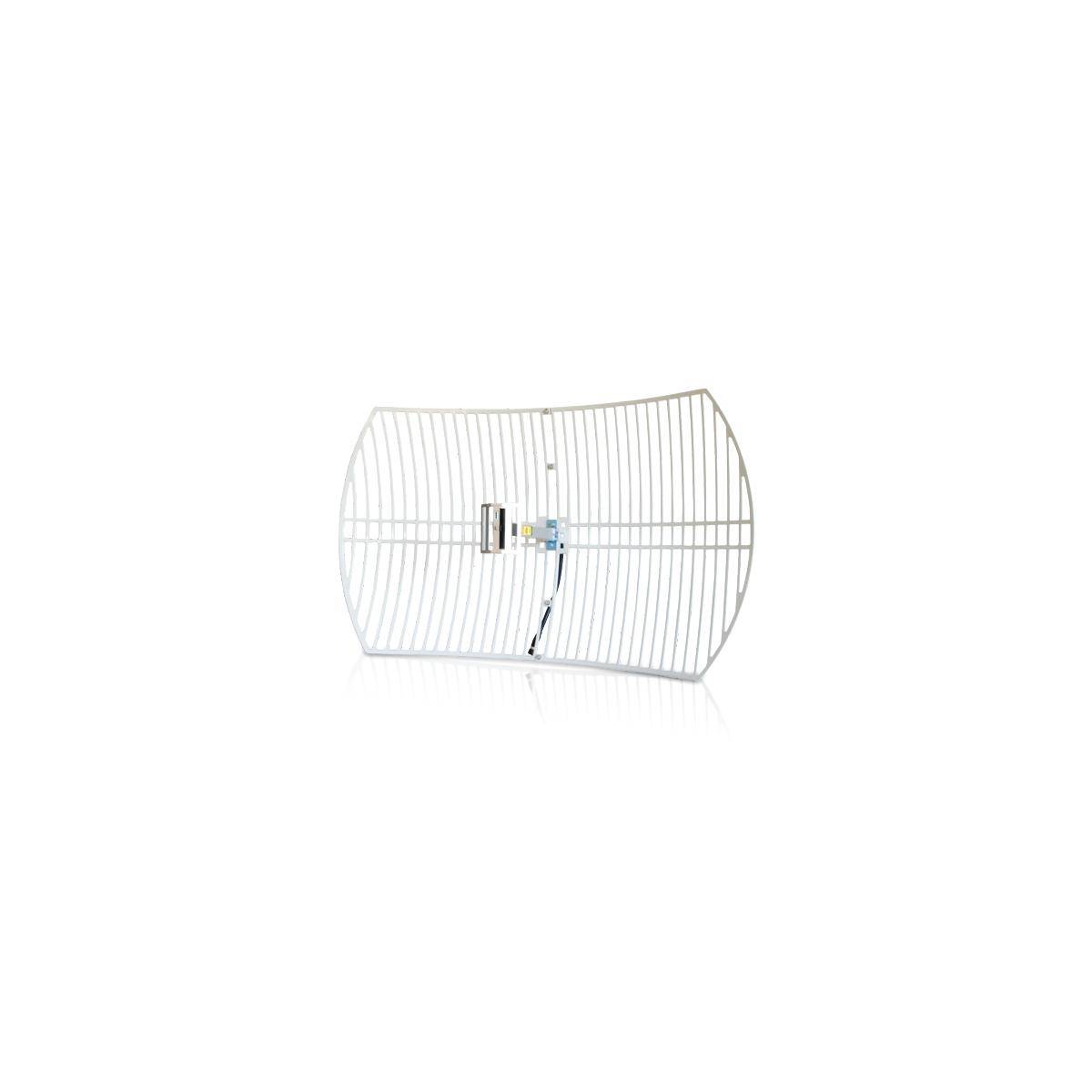 AGA-2424T - Outdoor Gitterantenne 24 dBi, 2.4 GHz grau-weiß