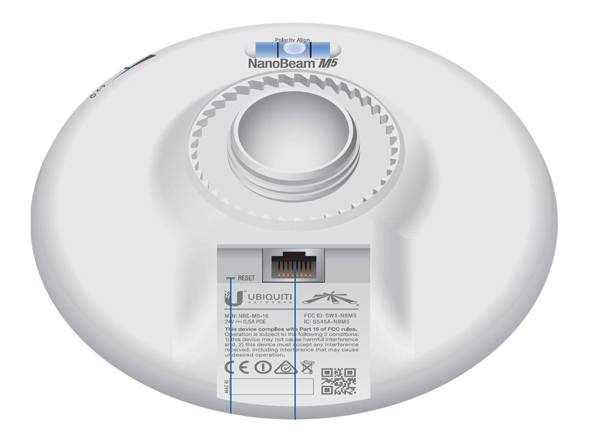 Ubiquiti Nanobeam M5-16 - Wireless Bridge - AirMax