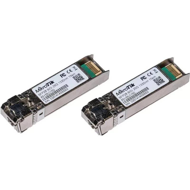 MikroTik XS+2733LC15D - SFP28 Empfängermodul - SFP+/SFP28 / LC/UPC Einzelmodus -