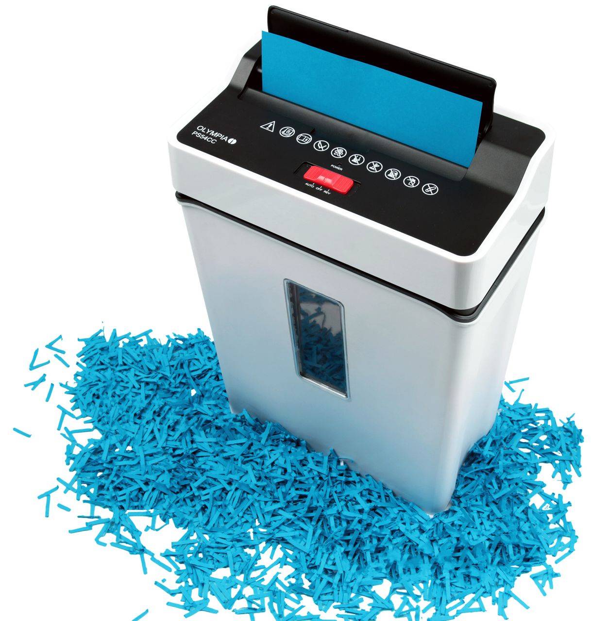 OLYMPIA PS 54 CC Aktenvernichter, Weiß