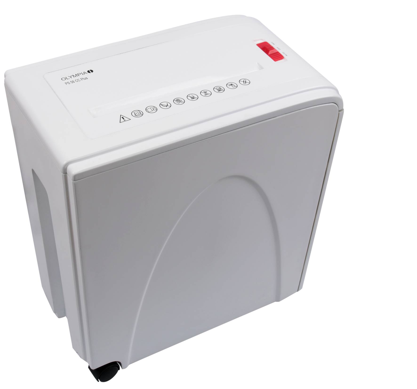 B-Ware OLYMPIA Aktenvernichter Partikelschnitt 12 Blätter Sicherheitsstufe P4 PS58CC Plus
