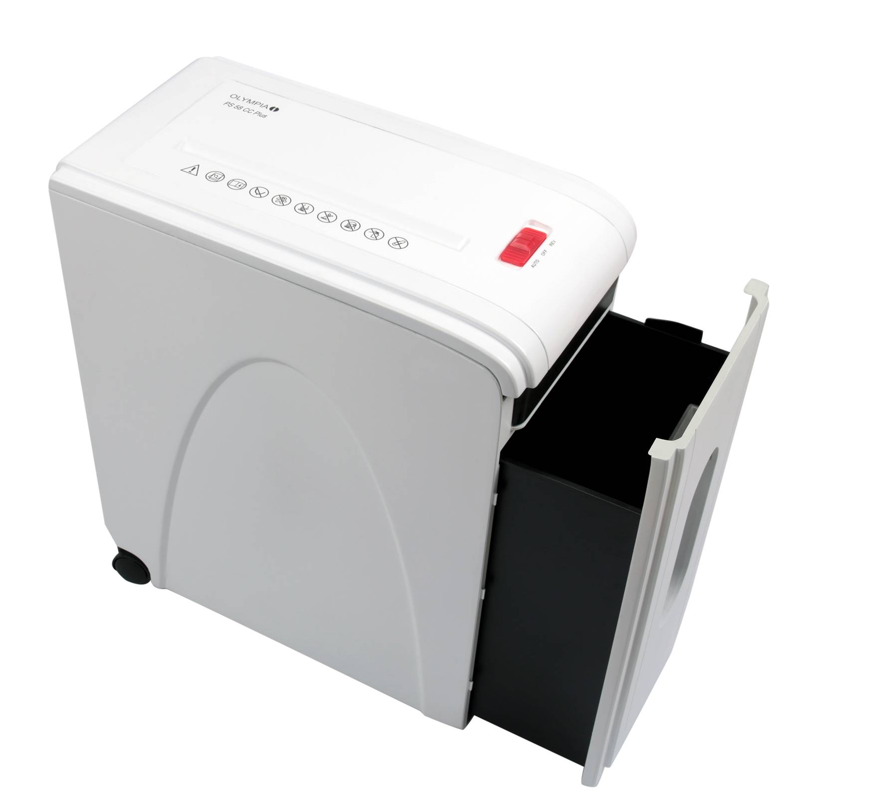 B-Ware OLYMPIA Aktenvernichter Partikelschnitt 12 Blätter Sicherheitsstufe P4 PS58CC Plus