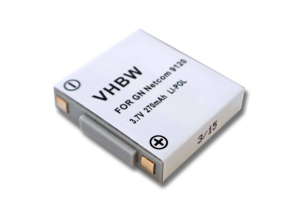 Li-Polymer-Akku 270mAh 3.7V für wireless Headset, Kopfhörer wie GN Netcom 14151-01, 14151-02, AHB602823, SG081003