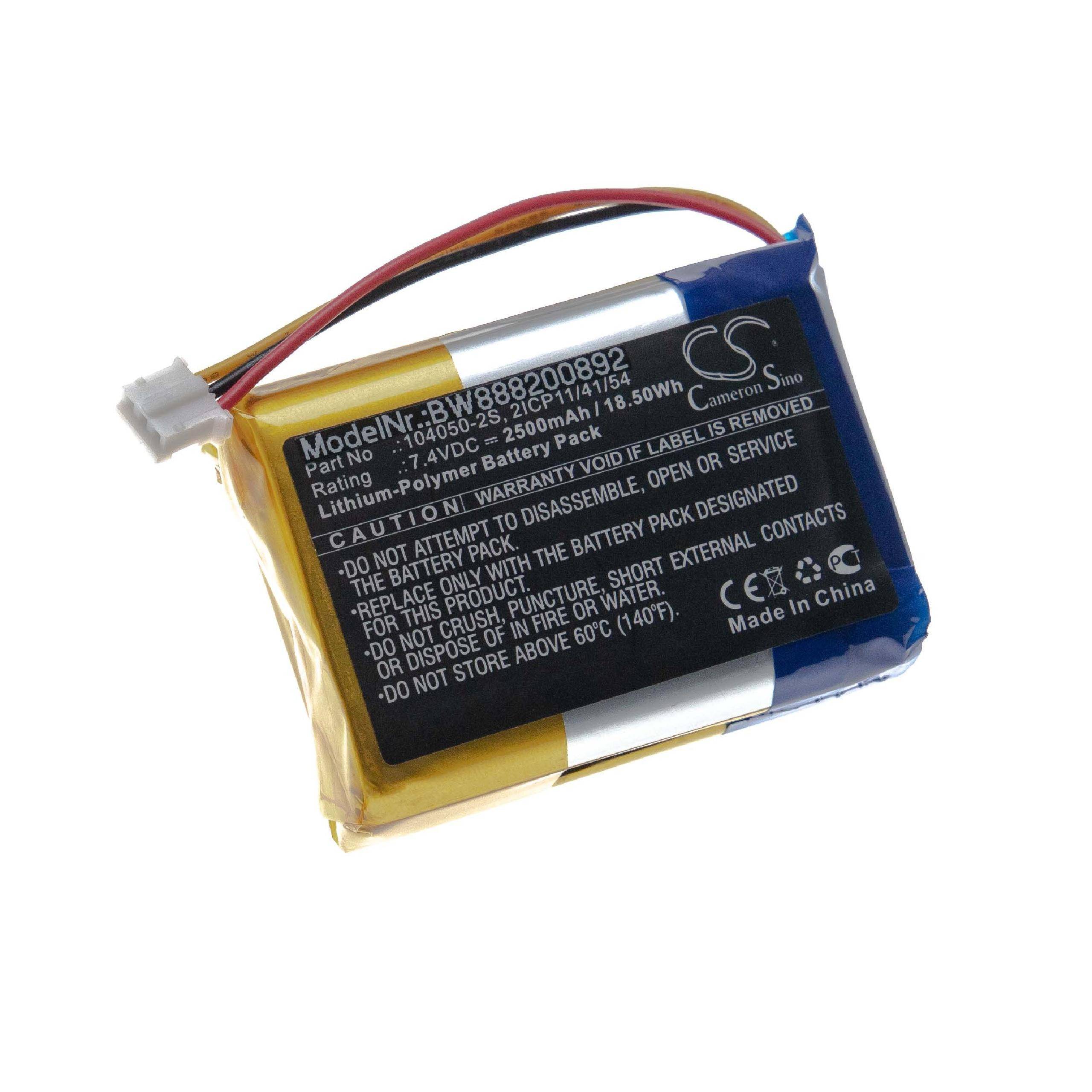 Akku für Philips Fidelio B5 u.a. wie 104050-2S u.a. 2500mAh für wireless Headset, Kopfhörer