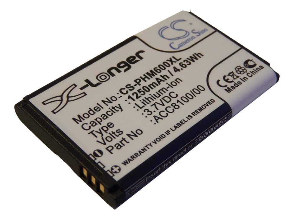Akku für Diktiergerät wie 8403 810 00011 1250mAh (3.7V) Li-Ion