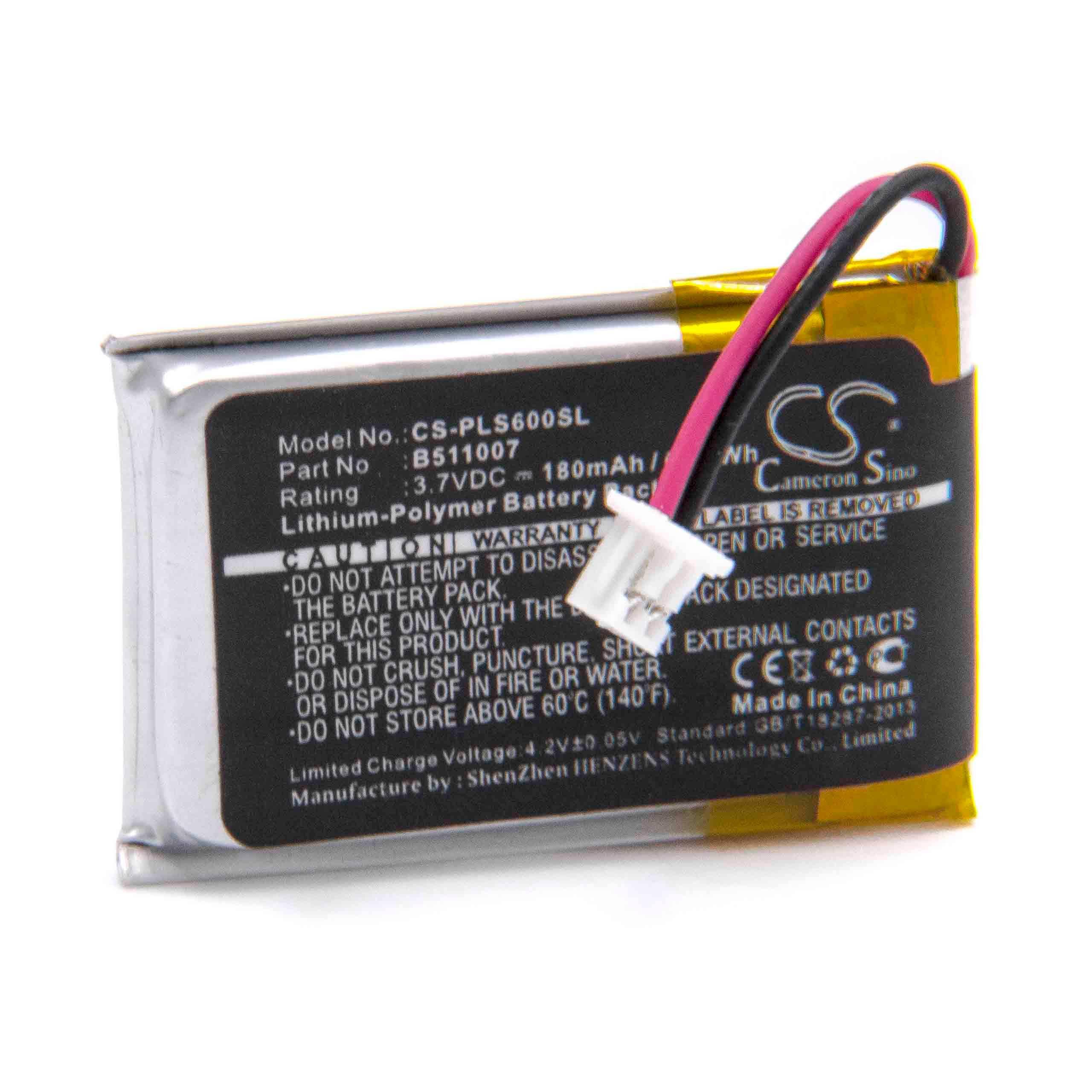 Li-Polymer-Akku - 180mAh (3.7V) - für wireless Headset, Kopfhörer wie B511007