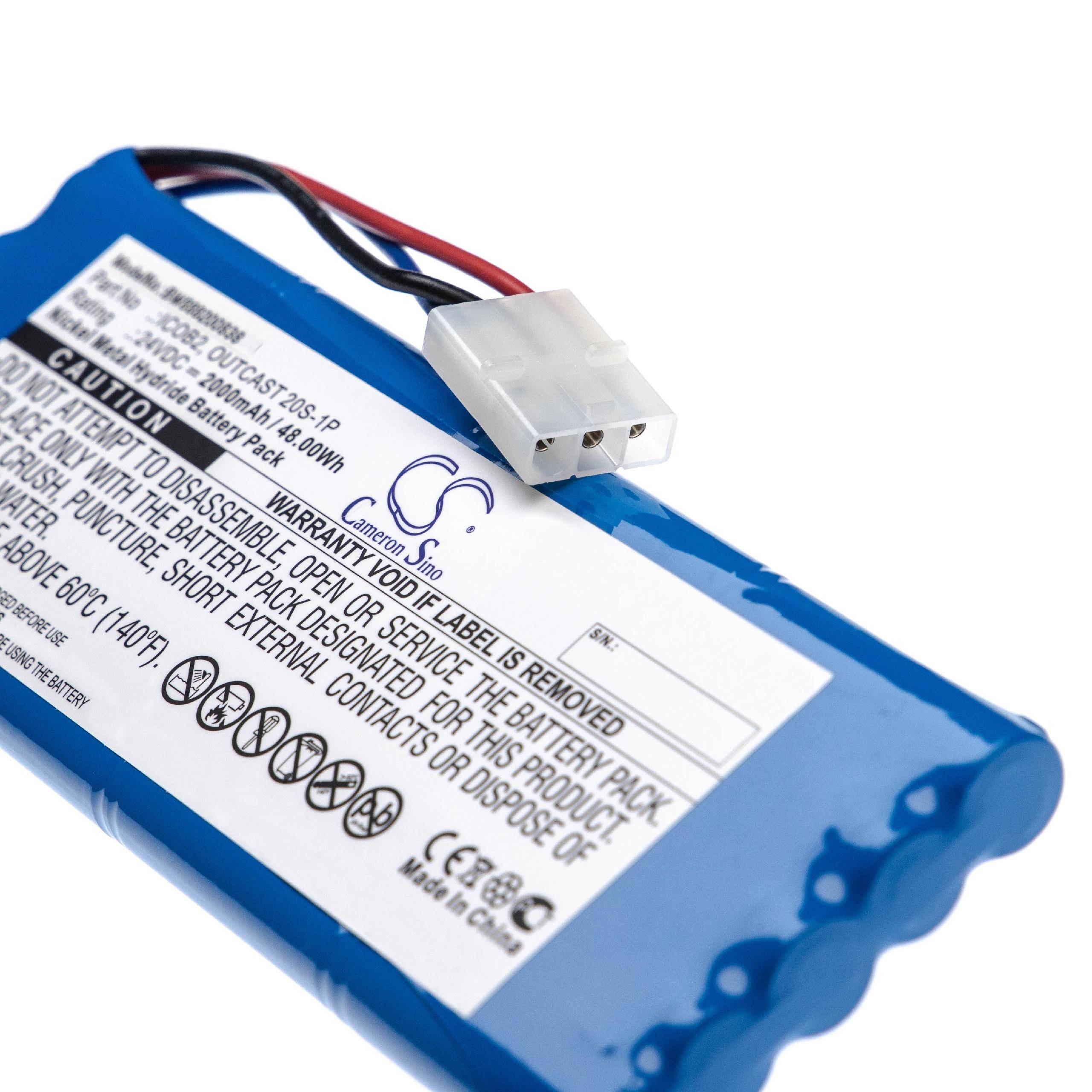 Akku für Soundcast Outcast ICO421 u.a. wie ICOB2 u.a. 2000mAh für Lautsprecher Boxen Speaker