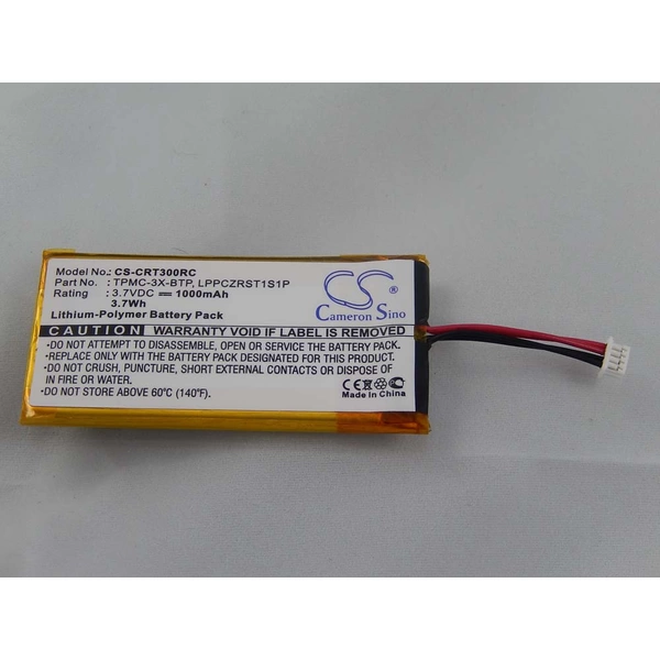 Li-Polymer-Akku - 1000mAh (3.7V) - für Fernbedienung Remote Control wie Crestron LPPCZRST1S1P, TPMC-3X-BTP Li-Polymer-Akku - 1000mAh (3.7V) - für Fernbedienung Remote Control wie Crestron LPPCZRST1S1P, TPMC-3X-BTP