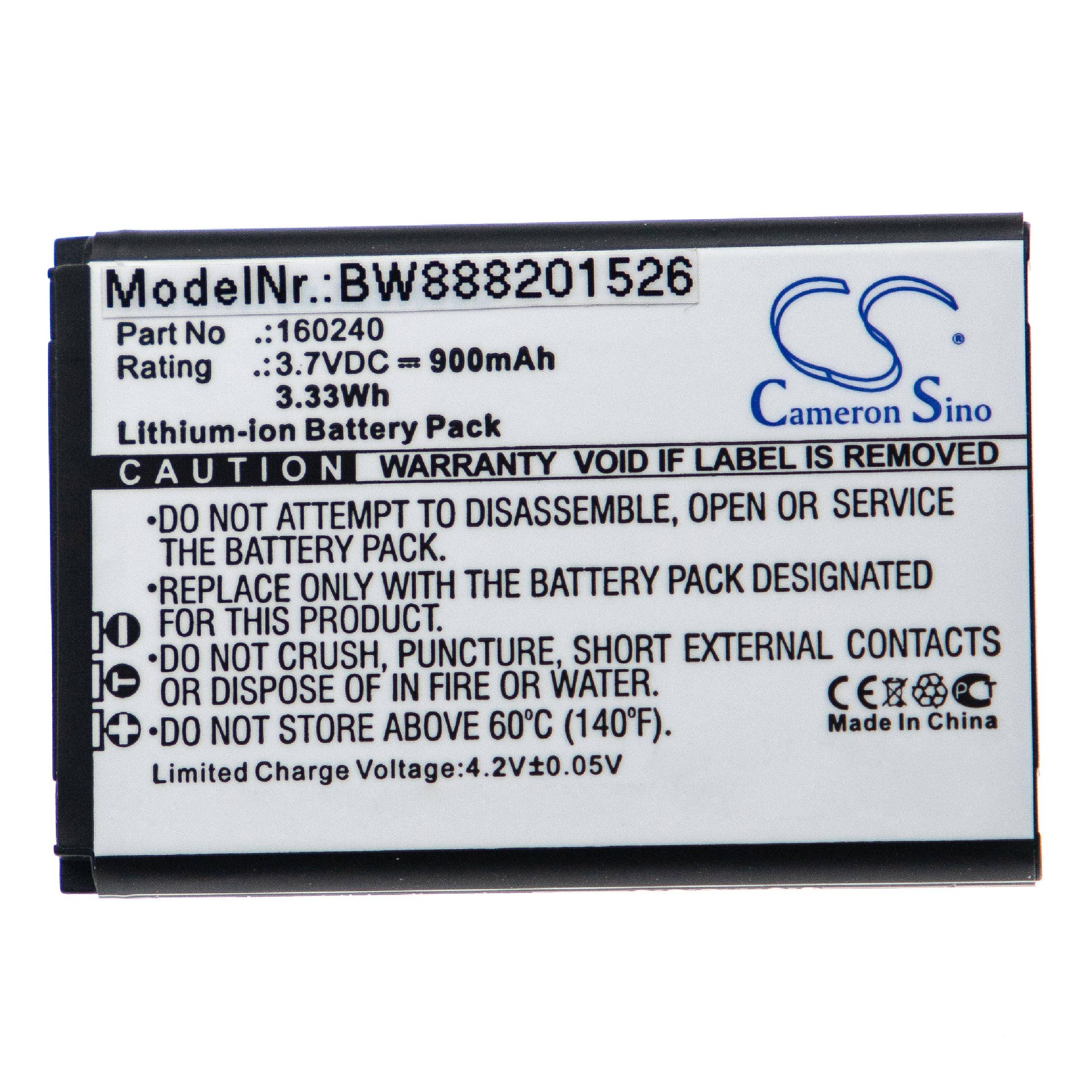 Akku für Steelseries H wireless Gaming Headset u.a. wie 160240, 900mAh